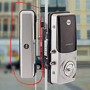 YALE YDG313 Digital Lock Strikle SP313 for Double Leaf Glass Door - Image 4