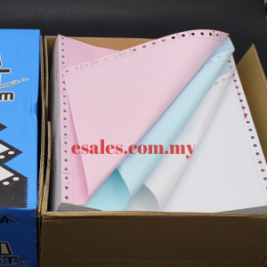 Best Form BF95-3N500-Colour Paper White Blue Pink Computer Form 3PLY 500 Fans - Image 3