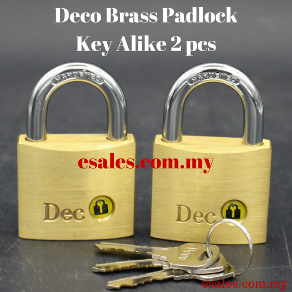 DECO D265 KA002 SOLID BRASS PADLOCK