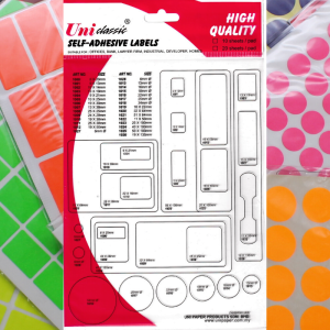 Uni Classic 1010 Green Self-Adhesive Labels Fluorescen Sticker FLS-19x38 - Image 3