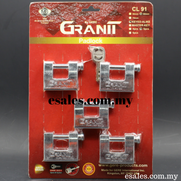 GERE GRANIT CL91605KA Armoured Padlock - Image 3