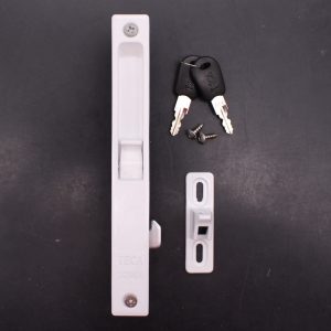 Teca A6 32mm White Aluminium Door Lock - Image 3