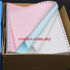 Best Form BF95-3N500-Colour Paper White Blue Pink Computer Form 3PLY 500 Fans - Image 4