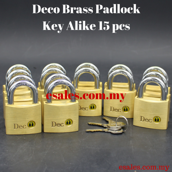 DECO D264 KA015 SOLID BRASS PADLOCK