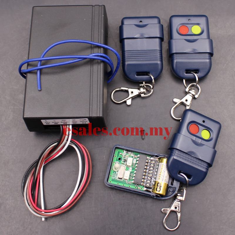 Auto Gate Receiver 433Mhz with 3pcs Remote Control