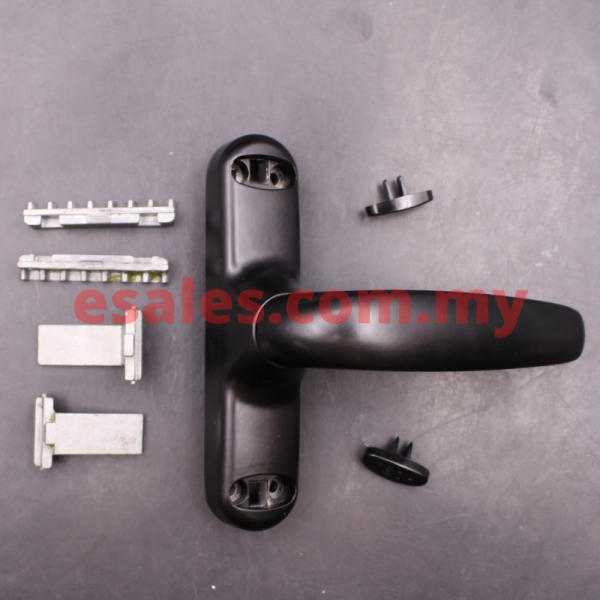 TECA MHD6600 BLACK MULTIPOINT HANDLE WITH DOUBLE FLAT FORK