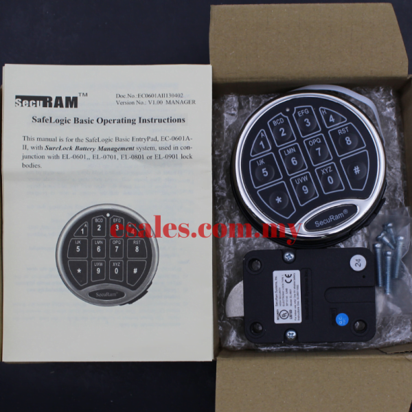 Falcon SecuRam EC-0601A-II SafeLogic High Security Electronic Digital Lock