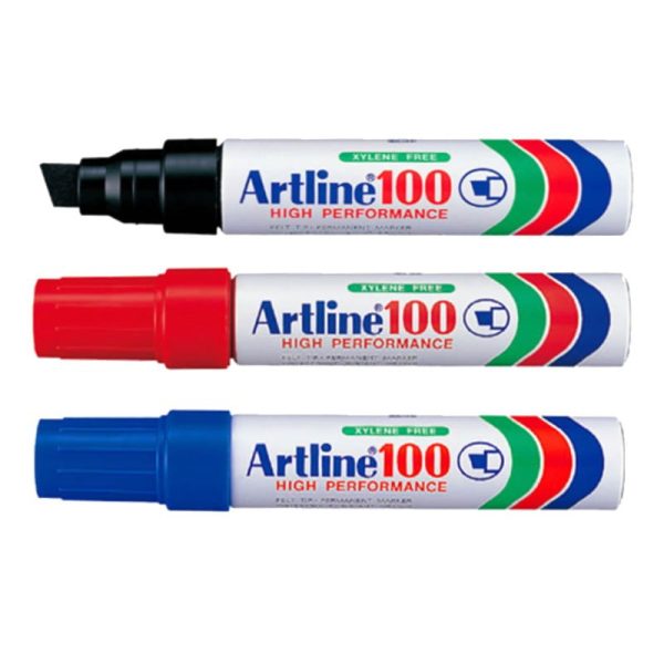 Artline 100 High Performance Permanent Marker EK-100 Red Color