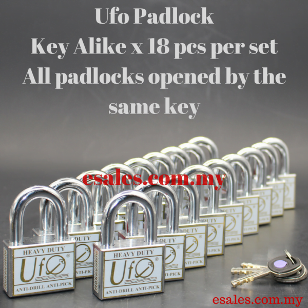 UFO US50HD X KA18 Heavy Duty Key Alike Padlock