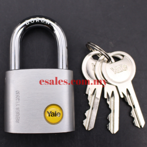 Yale Y120/40/127/1 Silver Series Outdoor Brass / Satin Padlock (Boron Shackle) - Image 3