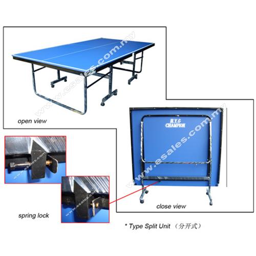 Tenis table type split unit open