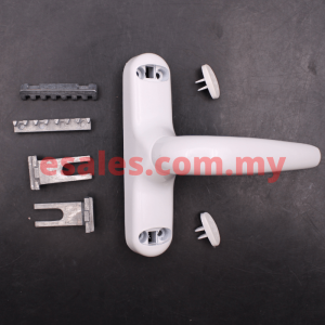 TECA MHD800 WHITE MULTIPOINT HANDLE WITH DOUBLE U FORK