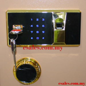 Kingland T-80EF-Gold Cash Deposit Front Drop Digital Safe Box With Alarm, Fingerprint, Keylock, Led - Image 5