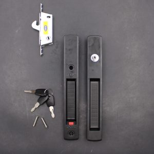 Teca J6-N Black Aluminium Door Lock - Image 4