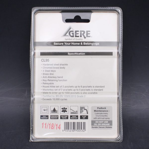 GERE GRANIT CL9550L PADLOCK - Image 2