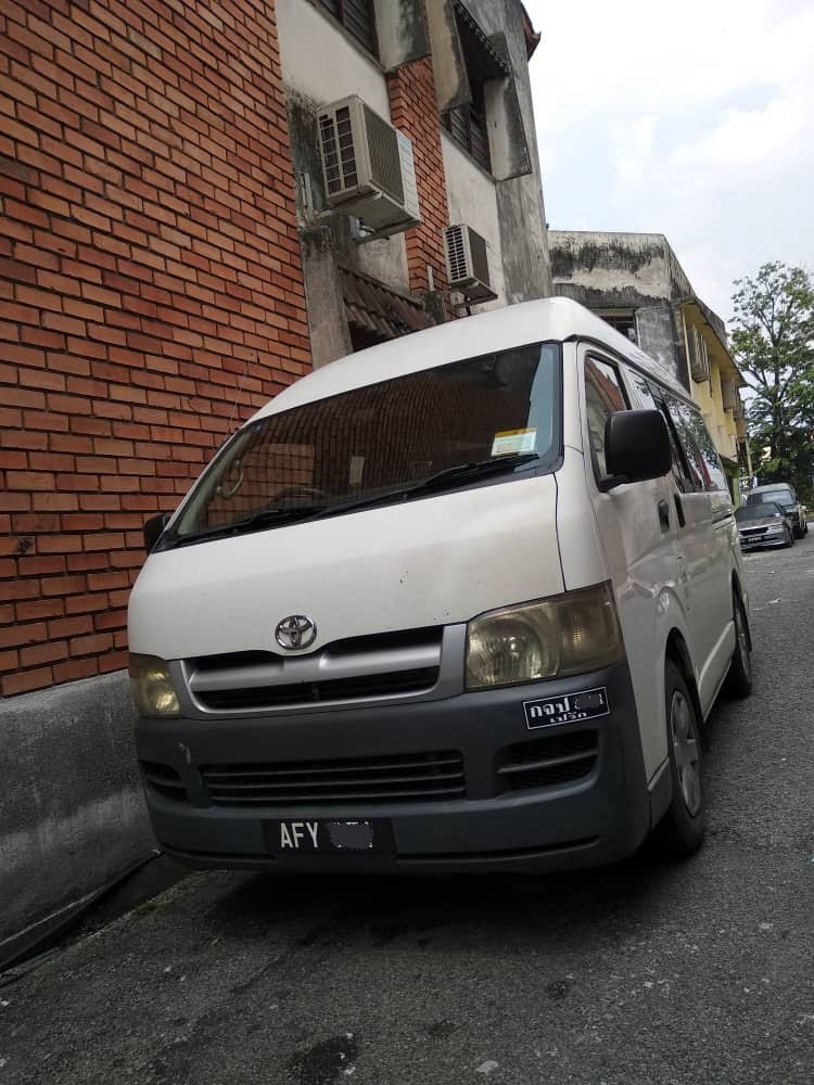 KERATA SEWA IPOH, SEWA SEBUAH TOYOTA VAN HIACA AEYxxx