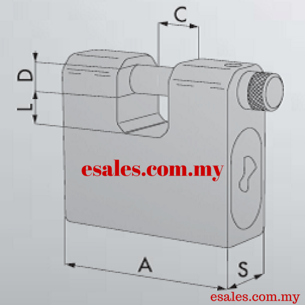 CISA 28550-84 (285/84) Monoblock Body Shutter Lock