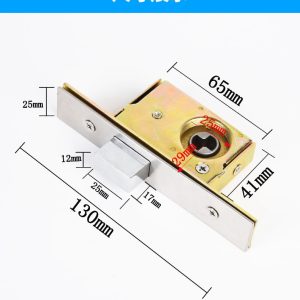 Motianlun 329 Thumbturn & Key Lock Aluminium Glass Door Lock - Image 3