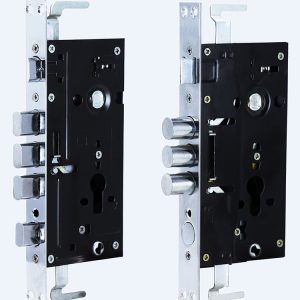 Multi Point Security Door Lock Anti-theft Mortise Lock Profile Cylinder Universal Door Handle Stainless Steel Door Lockset 天地锁 防盗门锁体 - Image 5