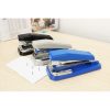 Deli Half Strip Stapler Rotary Grip Metal Base Rotatable Anvil 25 Sheets 0414
