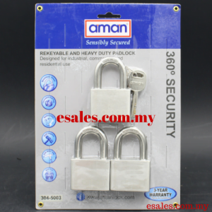 AMAN S50 PADLOCK 304-5003 360º SECURITY ANTI ALLEN KEY PADLOCK - Image 5