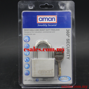 AMAN S50 PADLOCK 304-5001 360º SECURITY ANTI ALLEN KEY PADLOCK - Image 3