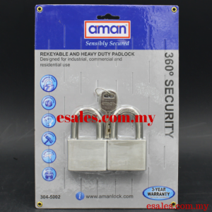 AMAN S50 PADLOCK 304-5002 360º SECURITY ANTI ALLEN KEY PADLOCK - Image 4