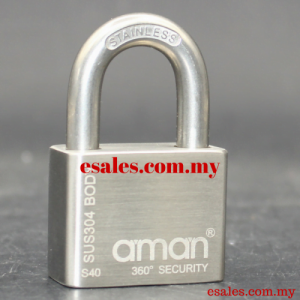 AMAN S40 PADLOCK 304-4001 360º SECURITY ANTI ALLEN KEY PADLOCK - Image 4