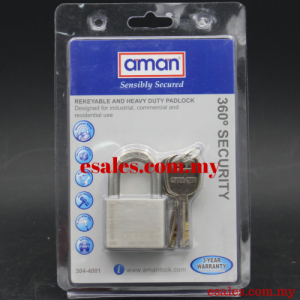 AMAN S40 PADLOCK 304-4001 360º SECURITY ANTI ALLEN KEY PADLOCK - Image 5
