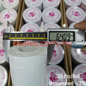 SAGUAN Price Tag Label Sticker MX6600 23x16mm, 10rolls x 500pcs, BLANK, GUNA SEBELUM, THANK YOU/RM, White Base - Image 7