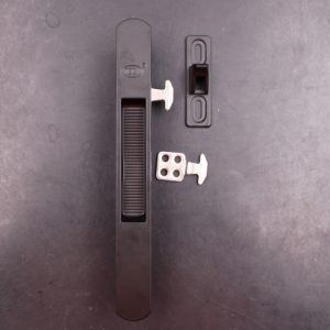 Teca 9112 Black Aluminium Sliding Door Lockset - Image 3