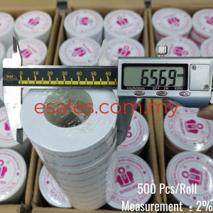 SAGUAN Price Tag Label Sticker MX6600 23x16mm, 10rolls x 500pcs, BLANK, GUNA SEBELUM, THANK YOU/RM, White Base - Image 5
