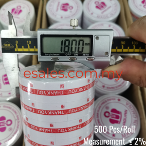 SAGUAN Price Tag Label Sticker MX6600 23x16mm, 10rolls x 500pcs, BLANK, GUNA SEBELUM, THANK YOU/RM, White Base - Image 4