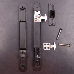Teca 9112 Black Aluminium Sliding Door Lockset - Image 5