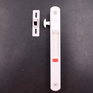 Teca 9112 White Aluminium Sliding Door Lockset - Image 5