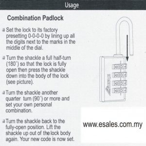 GERE CL32404D Combination Padlock - Image 5