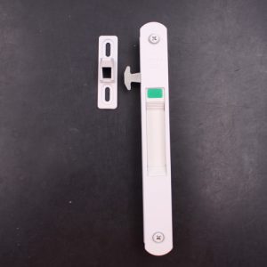 Teca 9112 White Aluminium Sliding Door Lockset - Image 6