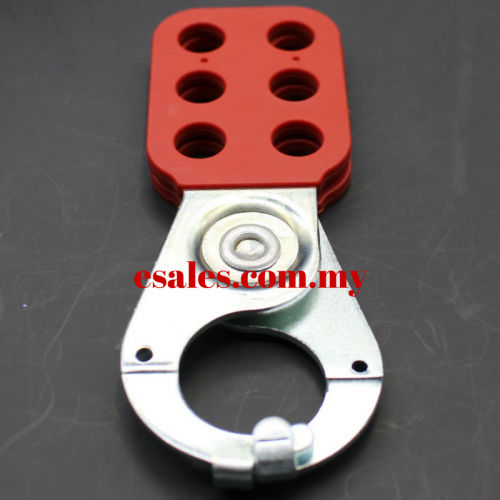 LOTO Safety Lockout Steel Hasp D-K21, 25mm (1in) Jaw Clearance - Image 4