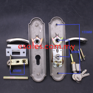 DORETTI DTL5009SS-ET TUBULAR LEVER HANDLE 5009 SS, ENTRANCE 201ET5009 - Image 5