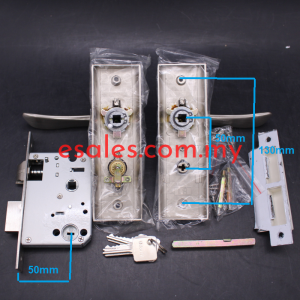 DORETTI DLPM4101SN LEVER HANDLE MORTISE LOCKSET 4101 SN, ENTRANCE LPM-4101SN - Image 6