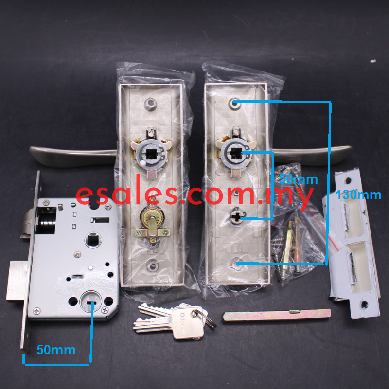 DORETTI DLPM4101SN LEVER HANDLE MORTISE LOCKSET 4101 SN, ENTRANCE LPM-4101SN - Image 6