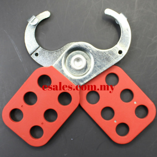 LOTO Safety Lockout Steel Hasp D-K21, 25mm (1in) Jaw Clearance - Image 3