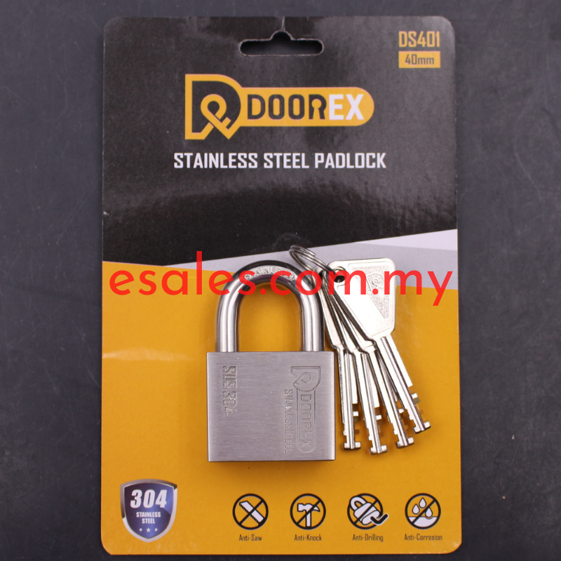 DOOREX DS401 Stainless Steel Padlock