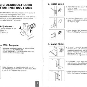 Ezset PL-13910 KEYPAD Electronic Deadbolt Digital Lock - Image 6