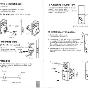 Ezset PL-13910 KEYPAD Electronic Deadbolt Digital Lock - Image 7
