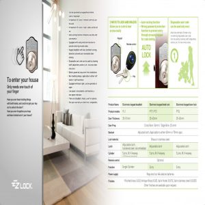 Ezxet PT-Q0S00 KEYPAD Electronic Leverset Digital Lockset - Image 4