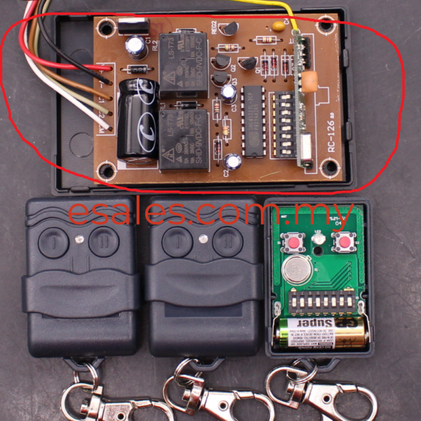 Auto Gate Receiver RC-126 SMC65327L-3CP for MWM-G1-02-433Mhz SMC5326S-3 ...