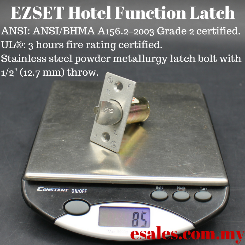 EZSET ES30066MK Hotel Cylindrical Lockset - Image 2