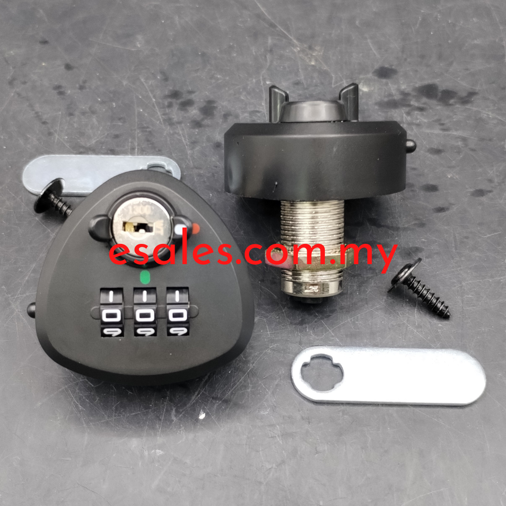 WT 9524-25-A422-Black Combination Cam Lock Key No 1300 - Image 2