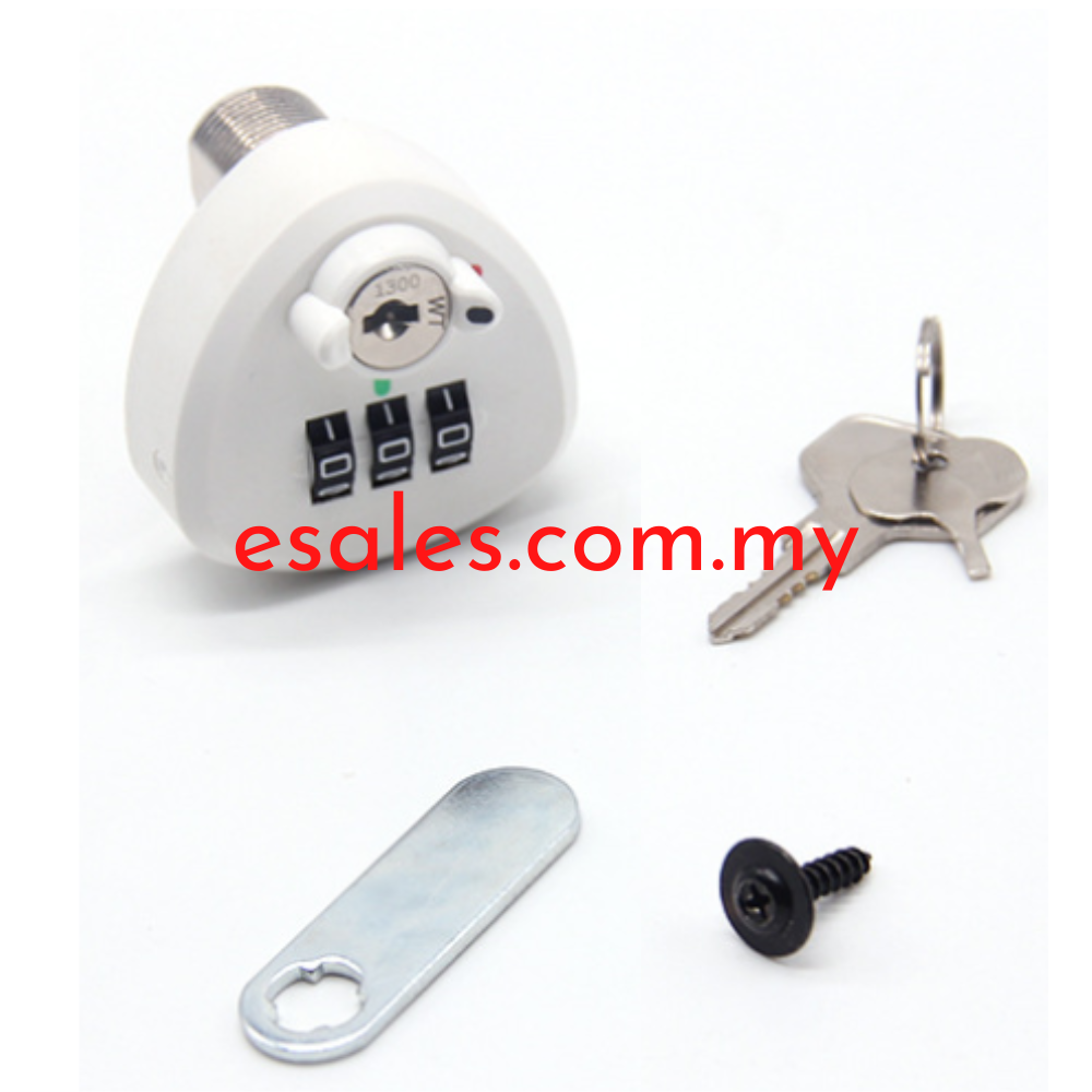 WT 9524-20-A422-White Combination Cam Lock Key No 1300 - Image 2